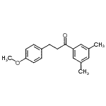 structure of CAS# 898775-90-1, 1-(3,5-Dimethylphenyl)-3-(4-methoxyphenyl)-1-propanone;3',5'-dimethyl-3-(4-methoxyphenyl)propiophenone