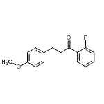 结构式 CAS# 898776-00-6, 1-(2-氟苯基)-3-(4-甲氧基苯基)-1-丙酮