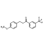 结构式 CAS# 898776-04-0, 3-(4-甲氧基苯基)-1-[3-(三氟甲基)苯基]-1-丙酮