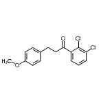 结构式 CAS# 898776-22-2, 1-(2,3-二氯苯基)-3-(4-甲氧基苯基)-1-丙酮