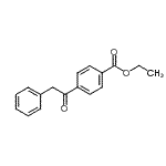 structure of CAS# 898776-56-2, Ethyl 4-(phenylacetyl)benzoate;Ethyl 4-(1-oxo-2-phenylethyl)benzoate;MFCD07700159