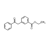结构式 CAS# 898776-64-2, 乙基3-(2-氧代-2-苯基乙基)苯甲酸酯