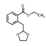 structure of CAS# 898776-74-4, Ethyl 2-(1,3-dioxolan-2-ylmethyl)benzoate;ethyl 2-(1,3-dioxolan-2-ylmethyl)benzoate