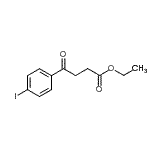 结构式 CAS# 898777-39-4, 乙基4-(4-碘苯基)-4-氧代丁酸酯