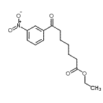 结构式 CAS# 898777-55-4, 乙基7-(3-硝基苯基)-7-氧代庚酸酯
