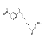 结构式 CAS# 898777-57-6, 乙基8-(3-硝基苯基)-8-氧代辛酸酯