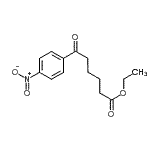 structure of CAS# 898777-61-2, Ethyl 6-(4-nitrophenyl)-6-oxohexanoate;ethyl 6-(4-nitrophenyl)-6-oxohexanoate