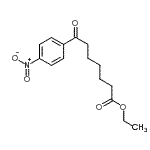 structure of CAS# 898777-63-4, Ethyl 7-(4-nitrophenyl)-7-oxoheptanoate;ethyl 7-(4-nitrophenyl)-7-oxoheptanoate