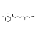 structure of CAS# 898777-89-4, Ethyl 6-(2,3-dichlorophenyl)-6-oxohexanoate;ethyl 6-(2,3-dichlorophenyl)-6-oxohexanoate