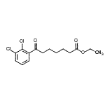 结构式 CAS# 898777-91-8, 乙基7-(2,3-二氯苯基)-7-氧代庚酸酯