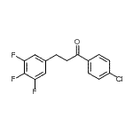 structure of CAS# 898777-92-9, 1-(4-Chlorophenyl)-3-(3,4,5-trifluorophenyl)-1-propanone;4'-chloro-3-(3,4,5-trifluorophenyl)propiophenone