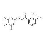 结构式 CAS# 898777-98-5, 1-(2,3-二甲基苯基)-3-(3,4,5-三氟苯基)-1-丙酮