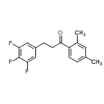 结构式 CAS# 898778-00-2, 1-(2,4-二甲基苯基)-3-(3,4,5-三氟苯基)-1-丙酮
