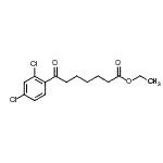 结构式 CAS# 898778-02-4, 乙基7-(2,4-二氯苯基)-7-氧代庚酸酯