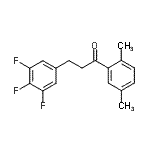 structure of CAS# 898778-03-5, 1-(2,5-Dimethylphenyl)-3-(3,4,5-trifluorophenyl)-1-propanone;2',5'-dimethyl-3-(3,4,5-trifluorophenyl)propiophenone