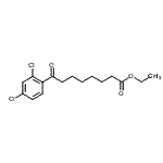 结构式 CAS# 898778-05-7, 乙基8-(2,4-二氯苯基)-8-氧代辛酸酯