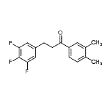 结构式 CAS# 898778-09-1, 1-(3,4-二甲基苯基)-3-(3,4,5-三氟苯基)-1-丙酮