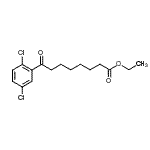 结构式 CAS# 898778-20-6, 乙基8-(2,5-二氯苯基)-8-氧代辛酸酯