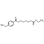structure of CAS# 898778-32-0, Ethyl 8-(4-ethylphenyl)-8-oxooctanoate;ethyl 8-(4-ethylphenyl)-8-oxooctanoate