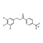 结构式 CAS# 898778-36-4, 1-[4-(三氟甲基)苯基]-3-(3,4,5-三氟苯基)-1-丙酮