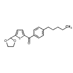 structure of CAS# 898778-55-7, [5-(1,3-Dioxolan-2-yl)-2-thienyl](4-pentylphenyl)methanone;5-(1,3-Dioxolan-2-yl)-2-(4-pentylbenzoyl)thiophene