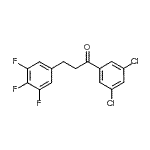 结构式 CAS# 898778-60-4, 1-(3,5-二氯苯基)-3-(3,4,5-三氟苯基)-1-丙酮