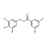 结构式 CAS# 898778-66-0, 1-(3,5-二氟苯基)-3-(3,4,5-三氟苯基)-1-丙酮
