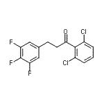 结构式 CAS# 898778-70-6, 1-(2,6-二氯苯基)-3-(3,4,5-三氟苯基)-1-丙酮