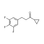 结构式 CAS# 898778-72-8, 1-环丙基-3-(3,4,5-三氟苯基)-1-丙酮