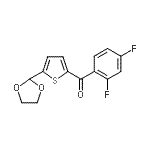CAS#: 898778-76-2， (2,4-Difluorophenyl)[5-(1,3-dioxolan-2-yl)-2-thienyl]methanone