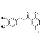 结构式 CAS# 898779-38-9, 1-(2,5-二甲基苯基)-3-(3,4-二甲基苯基)-1-丙酮