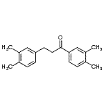 structure of CAS# 898779-44-7, 1,3-Bis(3,4-dimethylphenyl)-1-propanone;3',4'-dimethyl-3-(3,4-dimethylphenyl)propiophenone