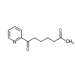 structure of CAS# 898779-56-1, 1-(2-Pyridinyl)-1,6-heptanedione;1-(2-pyridyl)heptan-1,6-dione