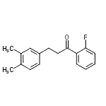 结构式 CAS# 898779-59-4, 3-(3,4-二甲基苯基)-1-(2-氟苯基)-1-丙酮