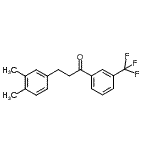 structure of CAS# 898779-63-0, 3-(3,4-Dimethylphenyl)-1-[3-(trifluoromethyl)phenyl]-1-propanone;3-(3,4-dimethylphenyl)-3'-trifluoromethylpropiophenone