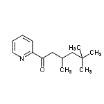 structure of CAS# 898779-74-3, 3,5,5-Trimethyl-1-(2-pyridinyl)-1-hexanone;2,4,4-Trimethylpentyl 2-pyridyl ketone