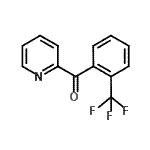 结构式 CAS# 898779-76-5, 2-吡啶基[2-(三氟甲基)苯基]甲酮