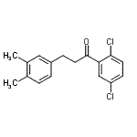 structure of CAS# 898779-79-8, 1-(2,5-Dichlorophenyl)-3-(3,4-dimethylphenyl)-1-propanone;2',5'-dichloro-3-(3,4-dimethylphenyl)propiophenone
