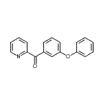 structure of CAS# 898779-86-7, (3-Phenoxyphenyl)(2-pyridinyl)methanone;2-(3-Phenoxybenzoyl)pyridine;MFCD07699244