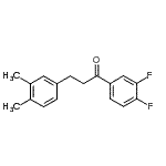 structure of CAS# 898779-87-8, 1-(3,4-Difluorophenyl)-3-(3,4-dimethylphenyl)-1-propanone;3',4'-difluoro-3-(3,4-dimethylphenyl)propiophenone