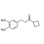 structure of CAS# 898779-97-0, 1-Cyclobutyl-3-(3,4-dimethylphenyl)-1-propanone;cyclobutyl 2-(3,4-dimethylphenyl)ethyl ketone