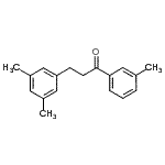 结构式 CAS# 898780-08-0, 3-(3,5-二甲基苯基)-1-(3-甲基苯基)-1-丙酮
