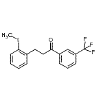 结构式 CAS# 898780-25-1, 3-[2-(甲硫基)苯基]-1-[3-(三氟甲基)苯基]-1-丙酮
