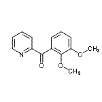 结构式 CAS# 898780-39-7, (2,3-二甲氧基苯基)(2-吡啶基)甲酮