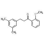 structure of CAS# 898780-41-1, 3-(3,5-Dimethylphenyl)-1-[2-(methylsulfanyl)phenyl]-1-propanone;3-(3,5-dimethylphenyl)-2'-thiomethylpropiophenone