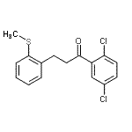 结构式 CAS# 898780-49-9, 1-(2,5-二氯苯基)-3-[2-(甲硫基)苯基]-1-丙酮
