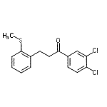 结构式 CAS# 898780-52-4, 1-(3,4-二氯苯基)-3-[2-(甲硫基)苯基]-1-丙酮