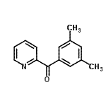structure of CAS# 898780-54-6, (3,5-Dimethylphenyl)(2-pyridinyl)methanone;2-(3,5-Dimethylbenzoyl)pyridine