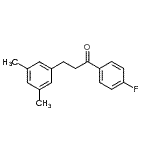 structure of CAS# 898780-60-4, 3-(3,5-Dimethylphenyl)-1-(4-fluorophenyl)-1-propanone;3-(3,5-dimethylphenyl)-4'-fluoropropiophenone
