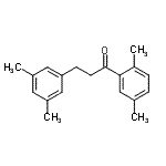 结构式 CAS# 898780-66-0, 1-(2,5-二甲基苯基)-3-(3,5-二甲基苯基)-1-丙酮